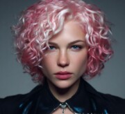 Colorful hairstyle inspiration glowing with charm