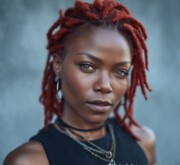 Colorful hairstyle inspiration glowing with elegance