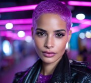 Colorful hairstyle inspiration glowing with warmth