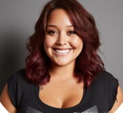 Colorful medium length hair glowing with endless possibilities Colorful medium length hair glowing with endless possibilities