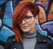 Colorful medium length hair glowing with vibrance Colorful medium length hair glowing with vibrance