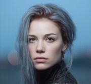 Defined shine in medium gray coif with texture