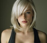 Defined short blonde female cut Defined short blonde female cut