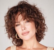 Defined short brown style for easy maintenance with a stylish flair