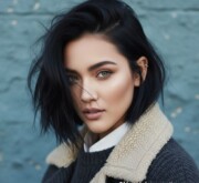 Elegant short black hairstyle inspiration for women