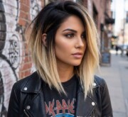Full of elegance colorful medium length hair Full of elegance colorful medium length hair