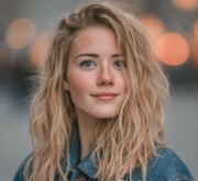 Inspiring blonde hairstyle idea with a chic finish Inspiring blonde hairstyle idea with a chic finish