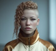 Inspiring short colorful coiffure full of charm and warmth