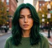 Long colorful tresses glowing with endless charm Long colorful tresses glowing with endless charm