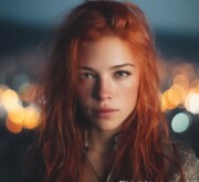 Long red hair woven from threads of ancient light Long red hair woven from threads of ancient light