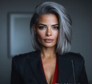 Medium gray coif for a timeless look