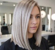 Medium gray coif with soft shine Medium gray coif with soft shine