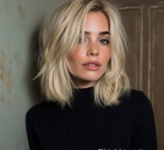 Medium inspiring blonde look with a sharp, polished finish Medium inspiring blonde look with a sharp, polished finish