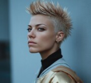 Polished popular short blonde for woman with sleek structure Polished popular short blonde for woman with sleek structure