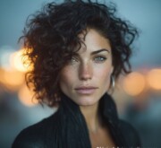 Short black hairdo that radiates sophistication Short black hairdo that radiates sophistication