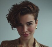 Short brown cut with defined lines and neat contours