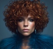 Short colorful coiffure full of charm Short colorful coiffure full of charm