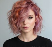 Short colorful hairstyle each color a whisper of the universe