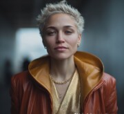 Short inspiring blonde look with subtle volume