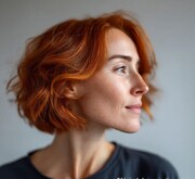 Short red style, bold and fearless