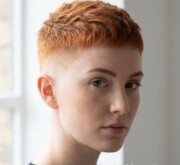 Short red style, full of fire