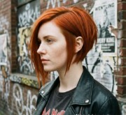 Short red style, glowing with spark Short red style, glowing with spark