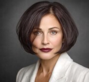 Sleek and modern short brown style with defined structure Sleek and modern short brown style with defined structure