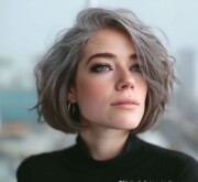 Sleek cool short gray style