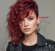 Vibrant colorful medium length hair full of life Vibrant colorful medium length hair full of life